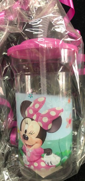 Disney Minnie Mouse Sport Tumbler Cup with Straw, 8in - Girl Gifts