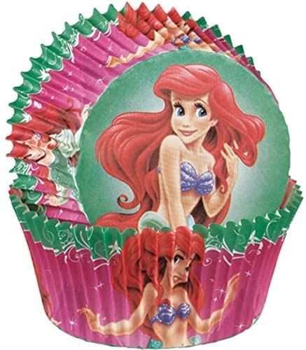 Little Mermaid Ariel Baking Cups, 50ct - Birthday Party Cupcake Wrappers