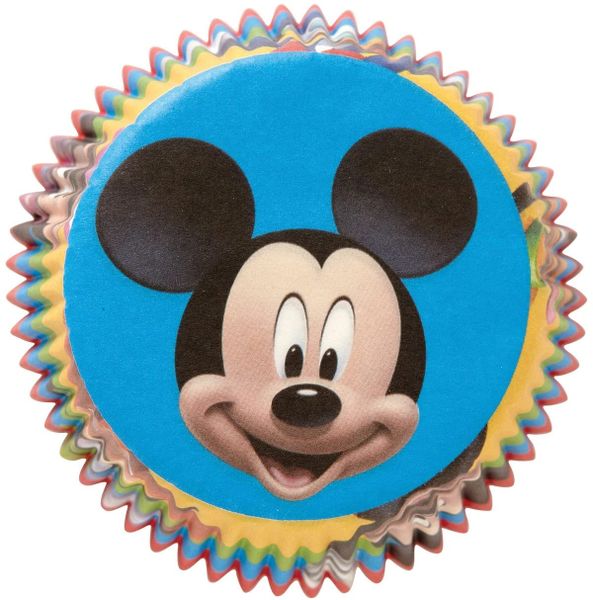 Mickey Mouse Birthday Party Cupcake Wrappers, Baking Cups, 50ct | Mime's  Fun Shop