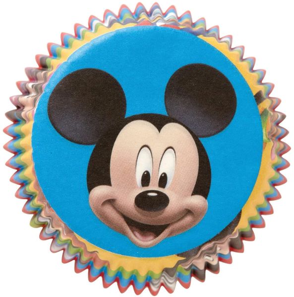 *Mickey Mouse Birthday Party Cupcake Wrappers, Baking Cups, 50ct