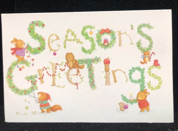 Happy Holidays, Seasons Greetings Card - by Paramount - 1ct - Christmas Cards