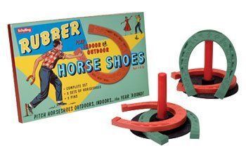 *Rare Vintage Rubber Horse Shoe Game - by Schylling