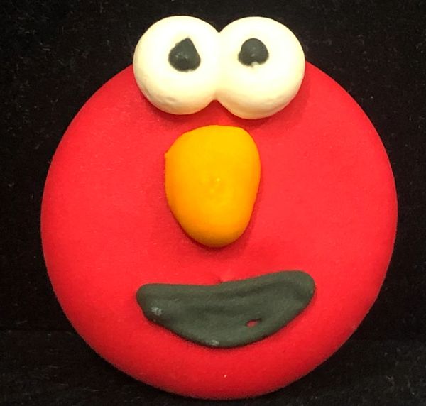 Sesame Street Elmo Icing Decoration, 1.5in - 5pcs - Cakes, Cupcakes