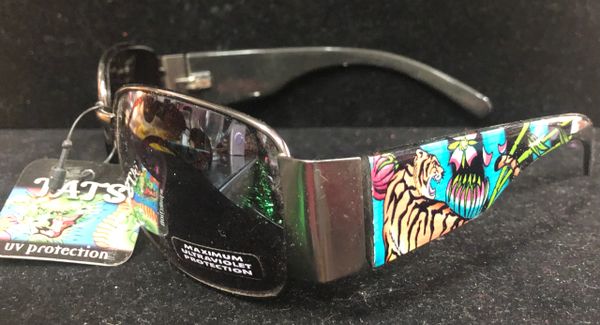 *Tats Tiger Sunglasses Costume Accessory, Adult - Tattoos on Hollywood Stars