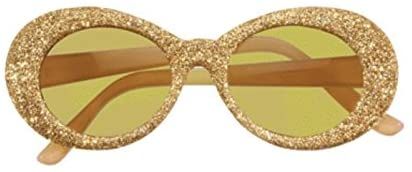 Gold Glitter Glasses Accessory - Purim - Halloween Spirit - under $20
