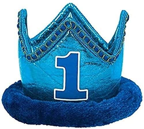 1st Birthday Blue Crown - Boys First Birthday