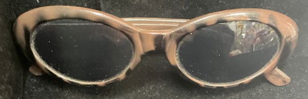 Brown, Black Sunglasses, 1950s - Purim - After Halloween Sale - under $20