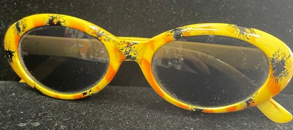 Orange Sunglasses, 1950s - Purim - After Halloween Sale - under $20