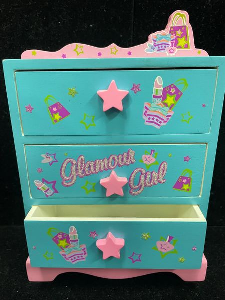 *Glamour Girl Dresser Jewelry Box Organizer, 7in - Keepsakes