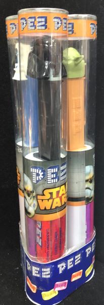 Star Wars PEZ Candy Dispenser 3pc set - Darth Vader, R2D2, Yoda