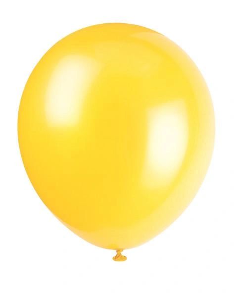 Sunburst Yellow Latex Balloons, 9in - 20pcs