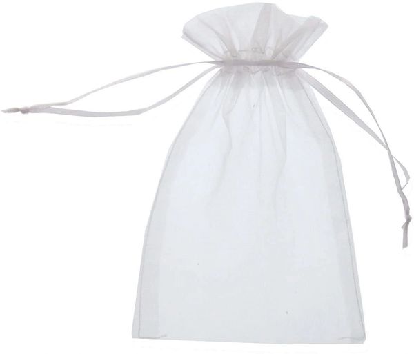 White Organza Bags, 24pcs - 4x6 - Party Favor Gift Bag, Souvenirs