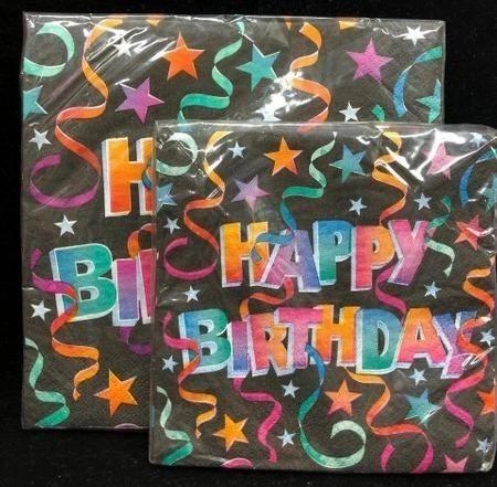 Happy Birthday Pizazz Party Cocktail & Luncheon Napkins, 16ct