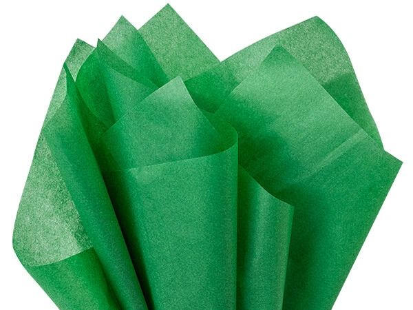 Green Tissue Paper, 8 Sheets