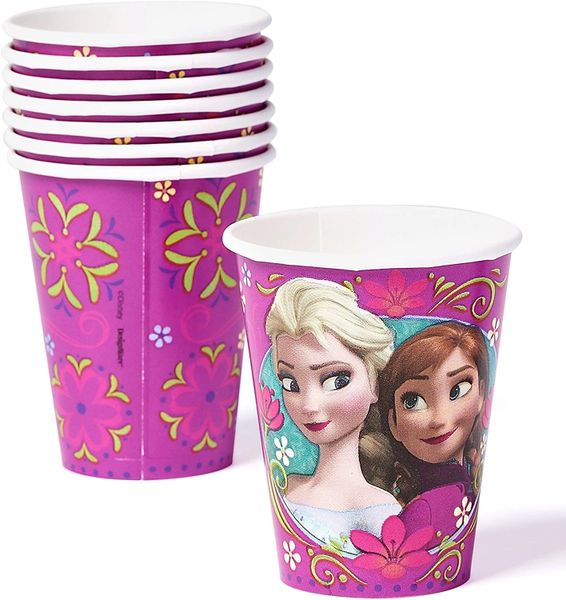 BOGO SALE - Disney Frozen Birthday Party Cups with Princess Elsa and Anna, 9oz - 8ct
