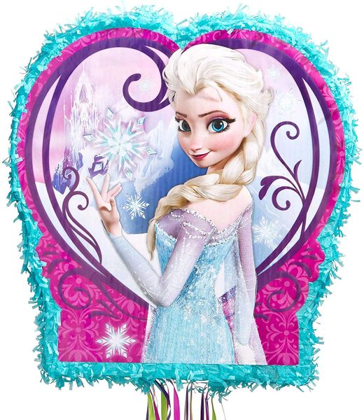 *Disney Frozen Birthday Pinata, Pull String - Double Sided