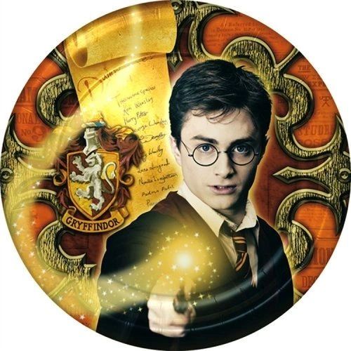 Rare Harry Potter Birthday Party Cake Plates, 7in - 8ct - Daniel Radcliffe
