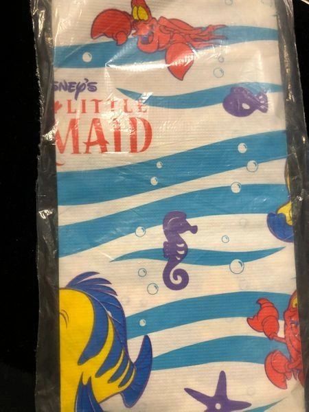 Rare Disney Little Mermaid Ariel Birthday Party Disposable Rectangle Table Cover, 54x84in