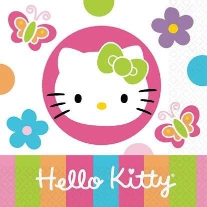 Rare Hello Kitty Birthday Party Beverage Napkins, 16ct