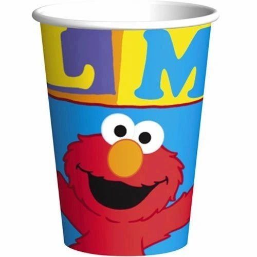 BOGO SALE - Rare Sesame Street Elmo Loves You Birthday Party Cups, 9oz, 8ct - 2006 - Licensed
