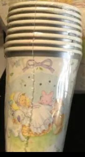 BOGO SALE - Baby Christening Party Cups, 9oz - 8ct - Baptism - Heavenly Moments