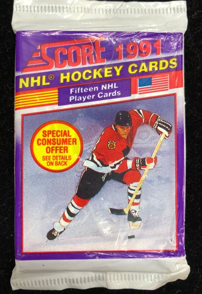 Vintage Score NHL Hockey Trading Cards, 15 Cards - 1991