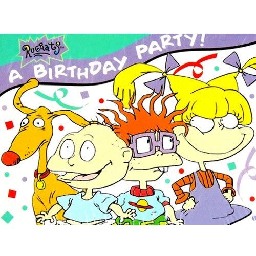 BOGO SALE - Rare Original Rugrats Birthday Party Invitations & Thank You Cards Set, 8ct each - Licensed