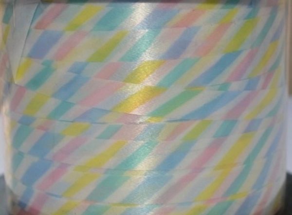 *Pastel Stripes Curling Ribbon Roll, 50ft - Easter