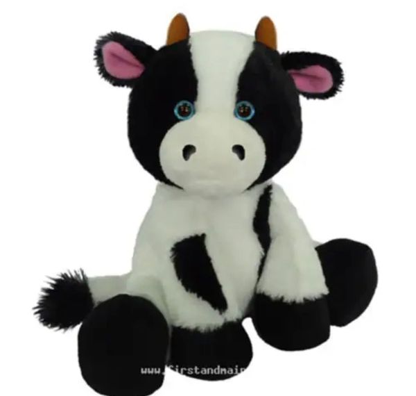 Happy Farm Cow Plush, 7in - Barnyard Animal Lover Gifts