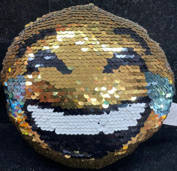 Soft Sequin Emoticon Plush Pillow, 5in