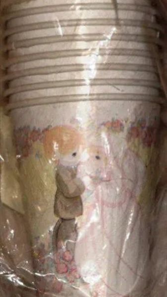 *Rare Vintage Precious Moments Wedding Cups, 9oz - 8ct - Love Forever True