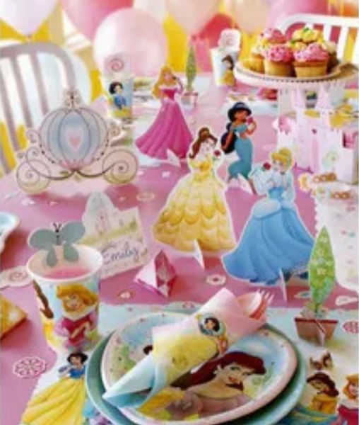 Disney Princesses Fairy Tale Friends Table Centerpiece Decorations