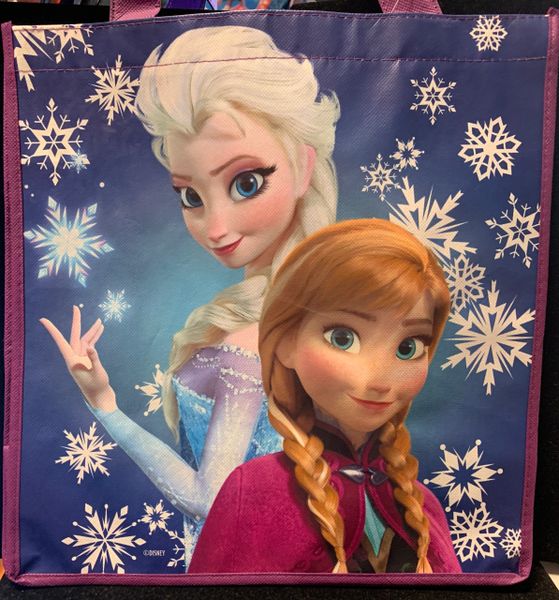 *Frozen, Elsa & Anna Tote Bag - Halloween Trick or Treat Bag, 13x15in