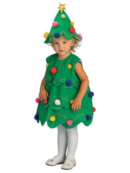 Lil Christmas Tree Costume Dress, Toddler Girls - Holiday Sale