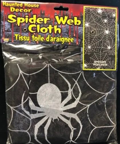 *Spider Web Cloth Halloween Decoration, 8ftx30in