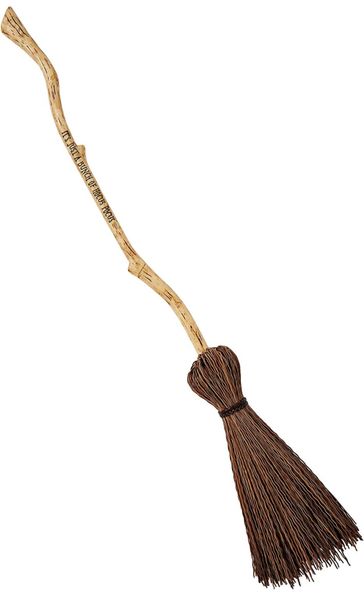 Deluxe Hocus Pocus Witch Broom - Long Wood Broomstick Accessory - Halloween Spirit