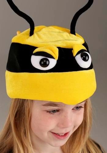 Bumblebee Soft Costume Hat for Kids - Velour with Sculpted Eyes and Stinger - Insects - Halloween Costumes