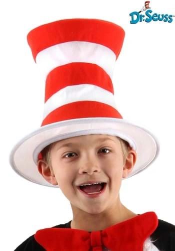 Dr Seuss Cat in the Hat Kids Stovepipe Hat Accessory - Red & White Striped - Purim - Halloween Spirit - under $20