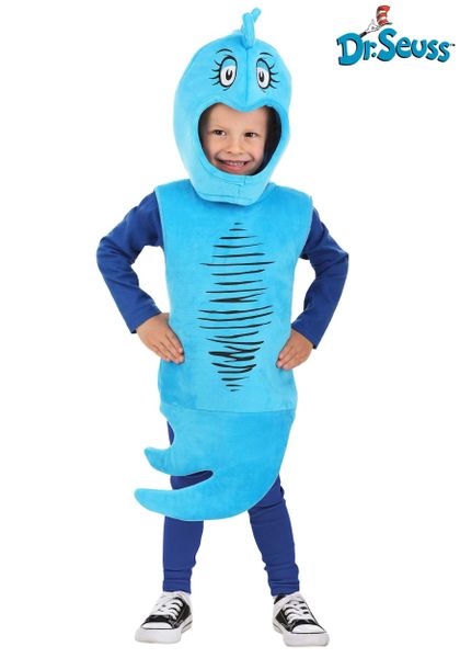 Dr Seuss Dr. Seuss Blue Fish Costume for Toddlers 2T - Purim - After Halloween Sale