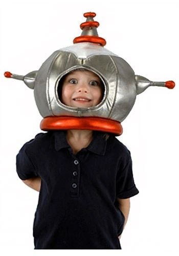 Silver Space Robot Plush Hat Accessory - Fits Kids & Adults - Purim - Halloween Spirit - under $20