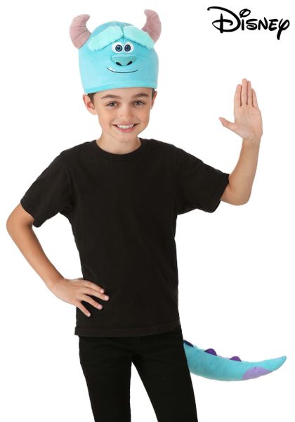 Kids Monsters Inc Sulley Plush Hat and Tail Kit - Licensed - Halloween Spirit - under $20