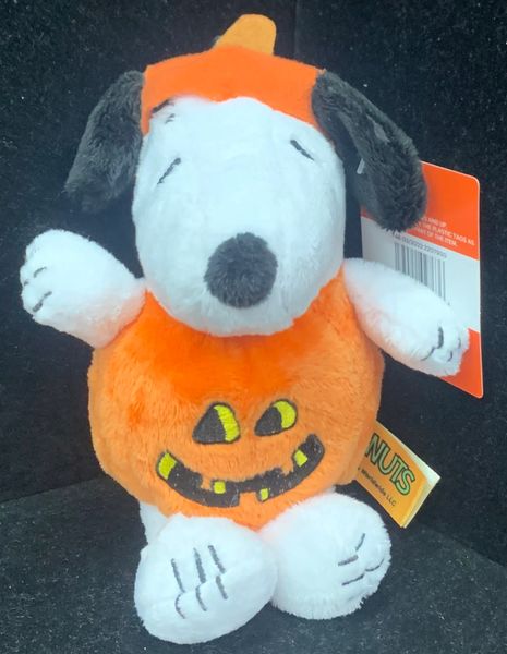 *Snoopy Plush in Pumpkin Costume, 6in - Halloween Novelty Gifts