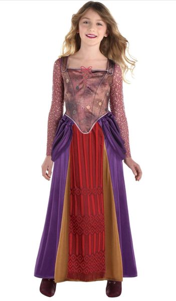 *Hocus Pocus Witch Sarah Sanderson Sister Costume, Girls medium - Halloween