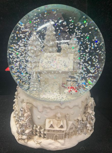 Snowman Snowy White Musical Water Globe, 6in - Martha Stewart