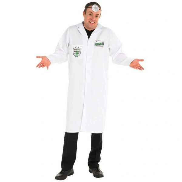 White Lab Coat Costume - Doctor, Scientist - Medical - Purim - Halloween Spirit - under $20