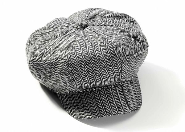 Roaring 20s Newsboy Cap - Paper Boy Hat - Sherlock Holmes - Steampunk - Herringbone - Purim - Halloween Sale