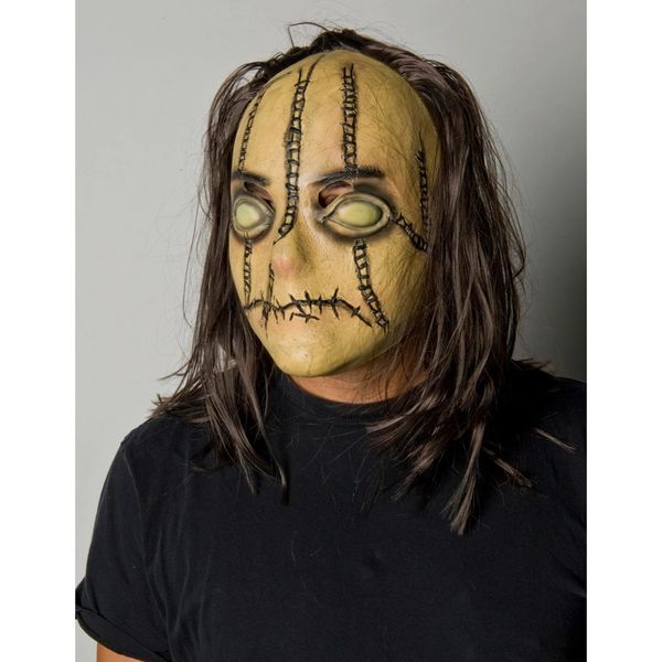 *Silent Terror Mask with Hair - Leather Face - Halloween