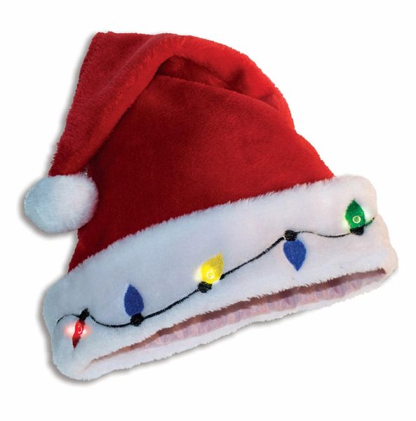 *Light Up Santa Hat - Christmas Holiday Party Novelty - SantaCon