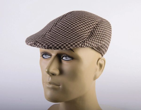 Newsboy Checkered Cap Accessory - Paper Boy Hat - Detective Blinder Cap - Halloween Spirit- under $20