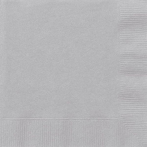 Silver Party Luncheon Napkins, 20ct - 3-ply - Chanukah